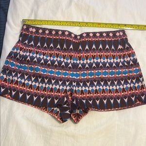 J. Crew High Waist Geometric Patterned Shorts - Multicolor